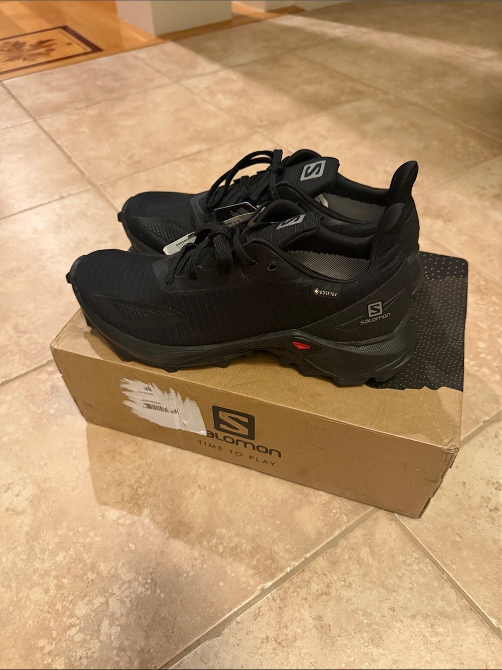 SALOMON women’s ALPHACROSS BLAST GTX  EnergyCell for Trail Running Sneakers - Picture 5 of 16